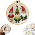 thumbnail image 1 of Christmas Embroidery KIT,Adults Kids DIY Handmade,Hand Embroidery Kits With Stamped Embroidery Pattern, 1 of 5
