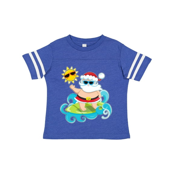 Inktastic Surfing Santa Boys or Girls Toddler T-Shirt