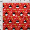 thumbnail image 3 of oneOone Rayon Red Fabric Asian Japanese Fan Sewing Fabric By The Yard Printed Diy Clothing Sewing Supplies 56 Inch Wide, 3 of 4