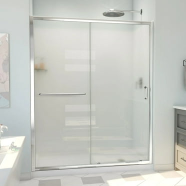 DreamLine Infinity-Z 36 in. D x 60 in. W x 78 3/4 in. H Sliding Shower Door Base and Wall Kit