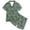 Green, variant on HNMKIU Adorable Strawberry Print Short Sleeve Button Down Pajama Set for Kids Comfortable Sleepwear Outfits Green,4-5 Years