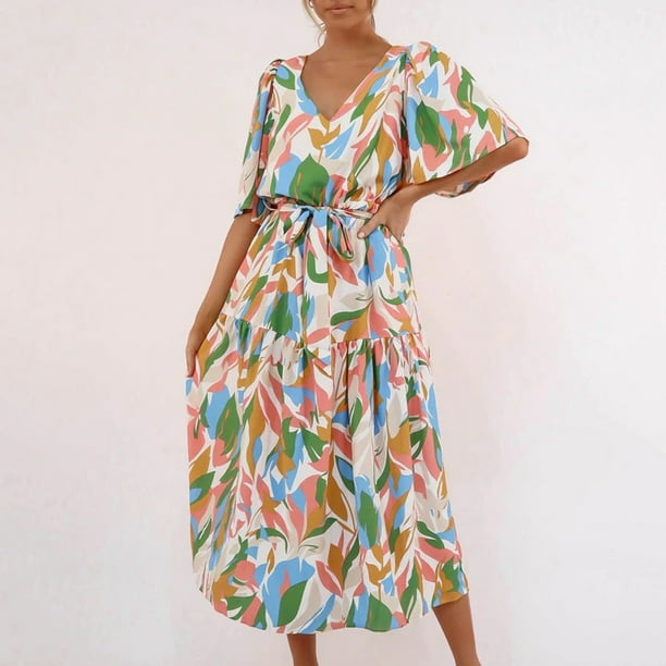 Bright beach dresses cheap