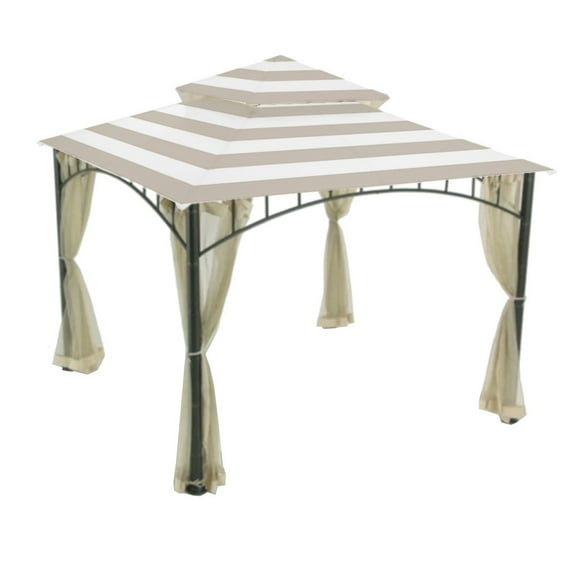Garden Winds Replacement Canopy Top Cover for the Madaga Gazebo -Standard 350 - Cabana Beige