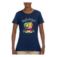 thumbnail image 2 of Wild Bobby, Colorful Softball Girl, Sports, Women Graphic Tee, Navy, Small, 2 of 5
