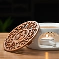 thumbnail image 4 of Ceramic Teapot Warmer Holder Base Tea Warmer Insulation Base Tea Coffee Water Warmer Candle Heating Base Holder Teaware, 4 of 5