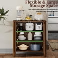 thumbnail image 4 of LKTART 31.5" Sideboard Buffet Cabinet with Storage, Modern Accent Cabinet with 2 Doors & Adjustable Shelves, Small Buffet Cabinet for Living Room, Kitchen, Hallway, 4 of 10