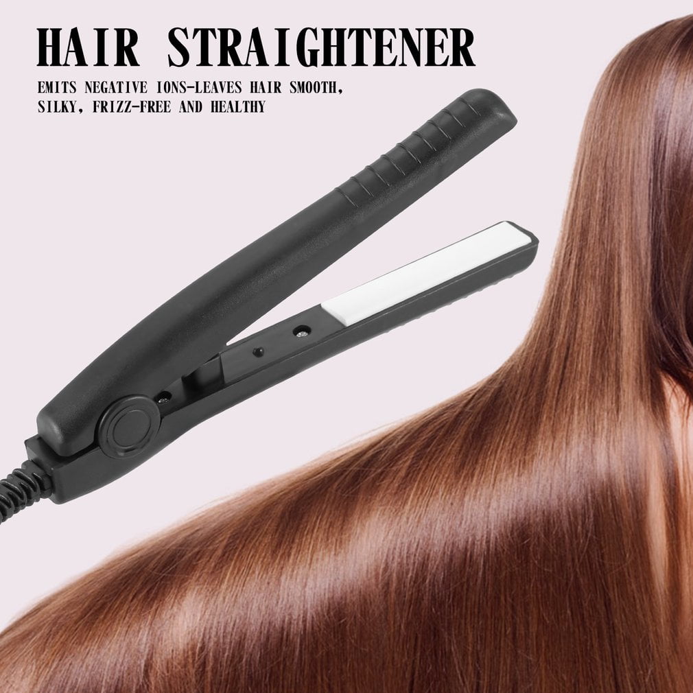Mini Electric Splint Flat Iron Ceramic Hair Curler Straightener Hair Perming Hair Styling Appliance Hair Crimper US 220V
