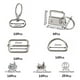 thumbnail image 3 of Conjunto de llavero Hugo 76 piezas con anillos en D y broches de presión, 3 of 8