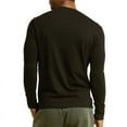 thumbnail image 4 of Men's Henley Shirts Cotton Long Sleeve Tops S-3XL Regular Big & Tall Breathable Comfy Basic Layering Top Menswear Underwear Classic Casual, 4 of 4