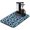 Leopard Sp, variant on Absorbent Leopard Pattern Coffee Mat Heat-Resistant Dish Drying Pad with Stain-Hiding Surface Modern Vintage Tropical Leopard Spots Design Multi-Purpose Counter Mat for Kitchen & Coffee Bar Reusable &