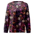 thumbnail image 3 of TAIAOJING Womens Tops Valentine's Day Print Top Shirt Crewneck Long-Sleeved Sweatshirt Blouse Casual Pullover Love Printed Soft Tops, 3 of 5