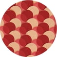 thumbnail image 1 of Ahgly Company Tapis d'Intérieur Lavable en Machine Carré de Construction Transitionnelle Cône Orange, 3 Pieds Carré, 1 of 7
