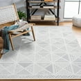 thumbnail image 3 of Cream Geometric Area Rugs for Living Room Washable Rugs Boho Moroccan Area Rug Soft Neutral Geometric Bohemian Carpet Distressed Indoor Rug for Bedroom Dining Room Office Foldable Nonslip Rug, 3 of 9