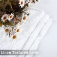 thumbnail image 5 of White Tier Curtain Valance Jacquard Semi Sheer Curtain Valance Cafe Curtain Pair Kitchen Valances Tufts Style Window Treatment for Bedroom, Farmhouse Home Décor, 52" W x 15" L, White, 5 of 9