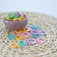 thumbnail image 3 of 120Pcs Crochet Rings Assorted Color Circular For Stitch Holding, 3 of 9