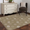 thumbnail image 3 of Khaki Daisy Area Rugs 3'x5', Washable Small Throw Rugs for Living Room Bedroom, Modern Farmhouse Chrysanthemum Floral Indoor Outdoor Rug Non-Slip Low Pile Carpet Runner Reversible Floor Mats, 3 of 8