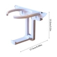 thumbnail image 3 of Kitchen Essentials 2 in 1 Fold Out Desk Cup Holder with Headphone Hook Can Out Desktop Cup Holder Retractable Drink Holder From Under Desk Suitable for Coffee Cups Water Cups Headphone, 3 of 9