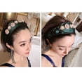 thumbnail image 4 of Hair Hoop Fashion Pearl Rhinestone Decor Braided Hair Hoop Band Headwear Hoop, 4 of 10