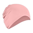 thumbnail image 2 of Satin lined wig cap for moisture retention, Suitable for all hair types and porosity Pink One Size, 2 of 4