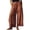 AS19_Light Brown, variant on Resicozy Cropped Lace Hem Leg Pants for Women Polka Dot Summer High Waist Balloon Lightweight Beach Trousers with Pockets Light Brown M