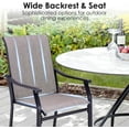 thumbnail image 6 of Vitarpatio Outdoor Dining Chairs - Set of 2, High Back Metal Patio Chairs, 6 of 8