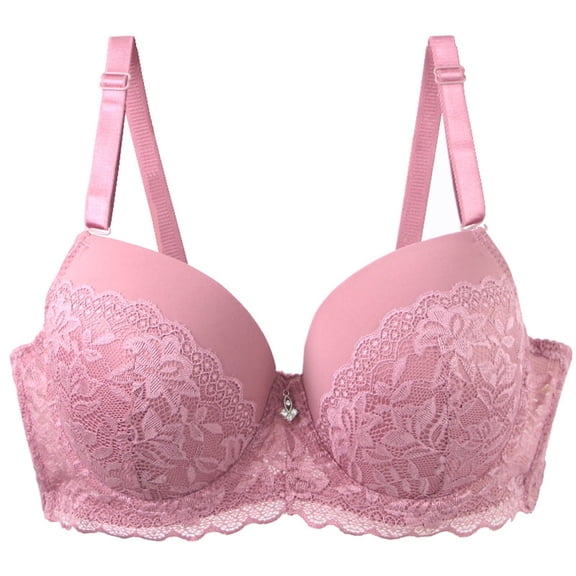 Gamivast Womens Push up Bras Deep Plunge Bra Supportive Lifting Full Coverage Back Smoothing Yoga T Shirt Bra Pink 95D