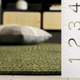 thumbnail image 6 of SAFAVIEH Braided Rishika Solid Machine Washable Reversible Area Rug, Green, 7' x 10' Oval, 6 of 10