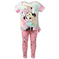 thumbnail image 5 of Disney Minnie Mouse Big Girls Knotted Graphic T-Shirt Legging Yellow / Pink 10-12, 5 of 5