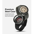 thumbnail image 5 of Ringke Bezel Styling Compatible with Samsung Galaxy Watch 5 Pro 45mm Case, Adhesive Frame Ring Cover Anti Scratch [Stainless Steel] Protector Accessory - 45-96 (ST) Silver + Black, 5 of 7