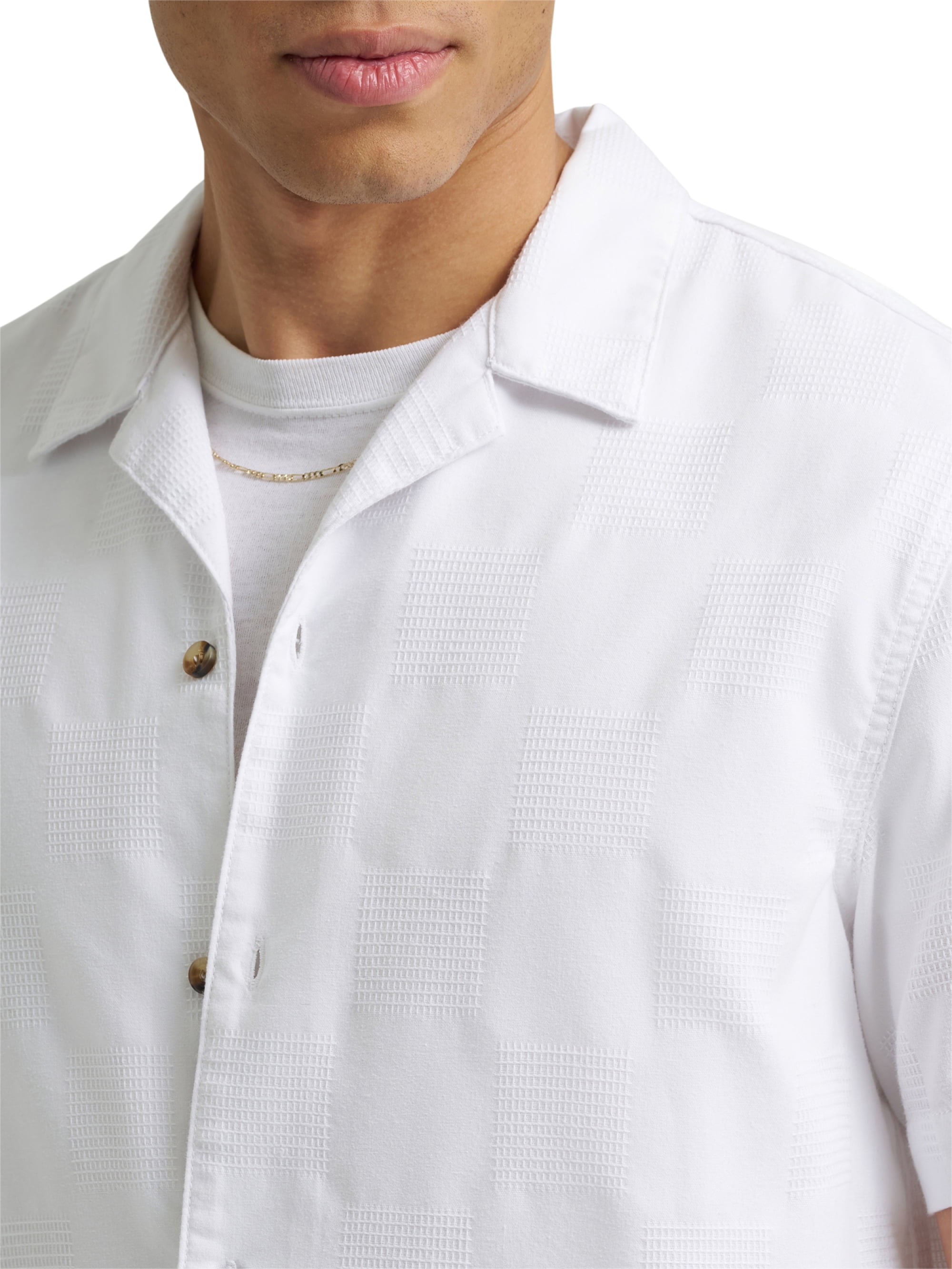 Lee® Men's Heritage Pocketless Short Sleeve Camp Shirt, Sizes S-3XL