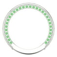 thumbnail image 5 of 1.44 ctw Wedding Band for Women - 14K White Gold Simulated Green Diamond Stackable Eternity Ring, 5 of 6