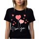 thumbnail image 2 of Fiudx Ofertas de La Semana Camiseta de Manga Corta Holgada con Cuello Redondo y Estampado Informal a La Moda para Mujer, 2 of 5