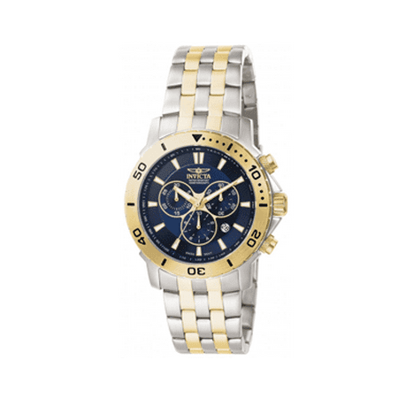 Invicta Men's Pro Diver Chronograph Stainless Steel Quartz Watch - Silver & Blue