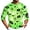 Fluorescent Green_008, variant on Halloween Shirts for Men Casual Funny Pumpkin Print Loose 3/4sleeve Crew Neck Shirts 2026 New Trendy Comfortable Vintage Lightweight Top Black S