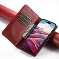 thumbnail image 7 of Case for iPhone 16 Plus, Leather Wallet Case with Kickstand RFID Blocking Credit Card Holder Magnetic Closure Shockproof Case Compatible with iPhone 16 Plus, Red, 7 of 7