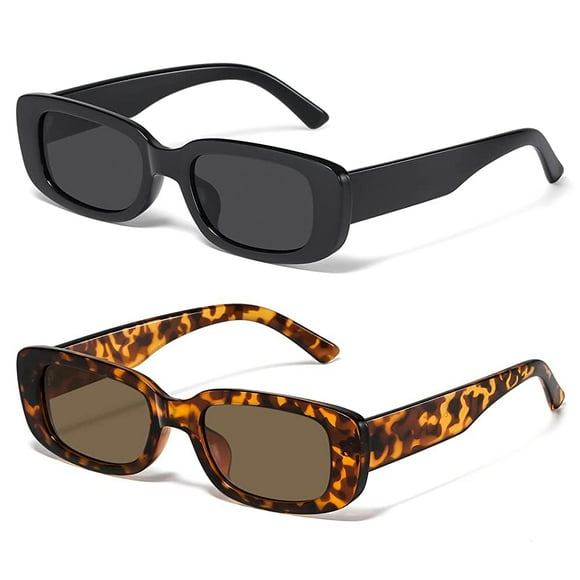 Gafas de sol JASPIN Rectangle Y2K Retro 90s UV400 para mujeres y hombres