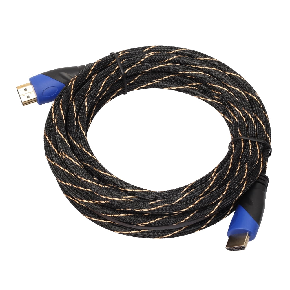 New Braided HDMI Cable V1.4 AV HD 3D for PS3 Xbox HDTV 1M-15M Meters 1080P ♞ 
