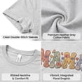 thumbnail image 4 of Mama Floral Cotton T-Shirt - Retro Flower Mother's Day Print Graphic Tee, 4 of 5