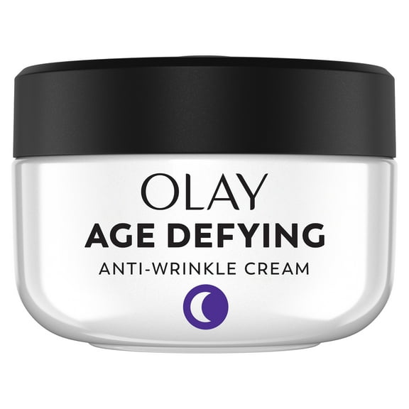 Olay Age Defying Anti-Wrinkle Night Cream, Fights Fine Lines & Wrinkles for Combination Skin, 2.0 oz