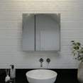 thumbnail image 2 of Croydex Oreille Square Double Door White Steel Medicine Cabinet, Mirror Doors (24X24in), 2 of 9