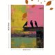 thumbnail image 3 of Qisvanset 12x16 Inch Vibrant Cat Portrait Canvas Print Wall Art, 3 of 5
