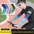 thumbnail image 5 of 1 Pair Cooling Arm Sleeves for Men & Women, UV Protective UPF 50 Tattoo Cover Up Adult Children Polyester Sunshade Hand Elbow Protection Cover Summer Cycling Sportswear Accessories Outdoor, 5 of 8
