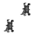 thumbnail image 1 of sweethay Soporte de teléfono para bicicleta antideslizante retráctil ajustable a prueba de golpes soporte de navegación para bicicleta negro para Negro para espejo 2piezas, 1 of 6