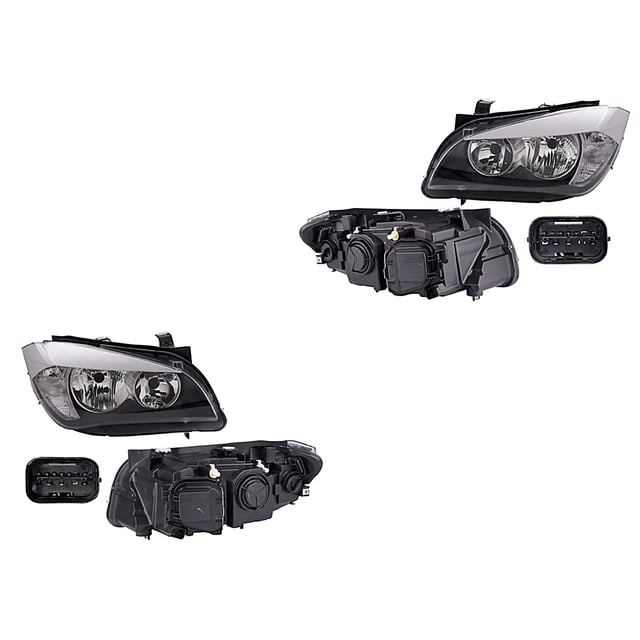 Par de Faros DEPO X1 2010 A 2012 BMW P/Halog 1 Par Ambos lados