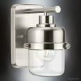 thumbnail image 3 of Luxury Industrial Bath Light, Small Size: 8.625''H x 6.375''W, with Luxe Industrial Style Elements, Brushed Nickel Finish, UHP4470 from the Olympia Collection by Urban Ambiance, 3 of 5