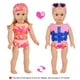 thumbnail image 3 of Set de ropa y accesorios para muñecas eBuddy con temática de playa de 18 pulgadas, 3 of 7
