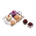 thumbnail image 3 of HILABEE 8 Pieces/set Miniature Decoration Dessert Pastry Cakes Plate Set Kitchen, 3 of 9