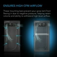 thumbnail image 3 of AC Infinity Heavy-Duty Grow Tent Mounting Bars 2x4', High Airflow CFM Kit Prevents Walls from Sucking In, Trellis and Supplemental Lights Mounting for All 2x4 Indoor Grow Tents, 3 of 6