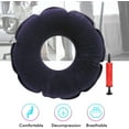 thumbnail image 3 of TRIANU Inflatable Donut Cushion for Tailbone Pain, Hemorrhoids, Sciatica, Relief Cushion for Office Chair, Car, Seats, Travel, Wheelchair, Dark Blue, 3 of 9
