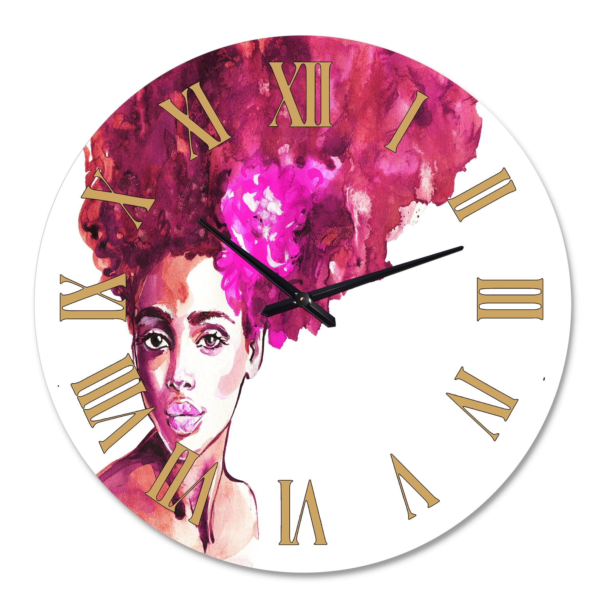 Designart 1 in Modern,Contemporary Wall Clock
